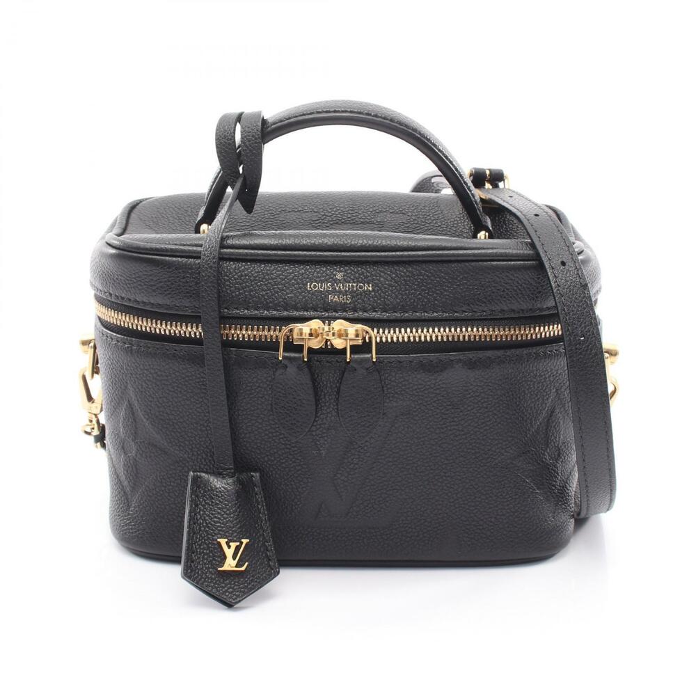 Louis Vuitton Vanity Monogram Empreinte Noir Black Handbag Leather Black
